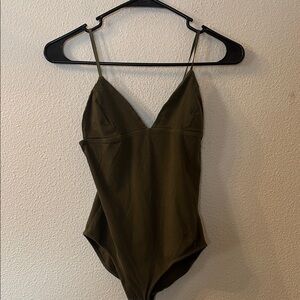 Out From Under vneck bodysuit size small